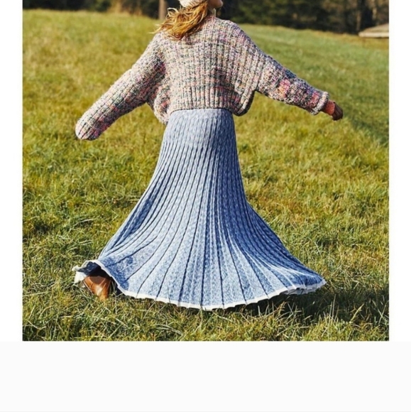 NWT FREE PEOPLE Colorful Chunky Knit Sweater XL - Picture 3 of 7